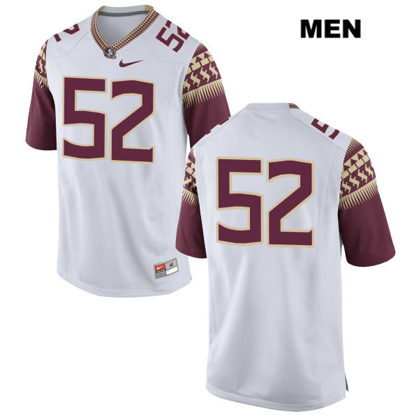 Men's NCAA Nike Florida State Seminoles #52 Christian Meadows College No Name White Stitched Authentic Football Jersey JJH7169DV
